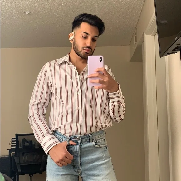 Zara Men’s Striped Shirt- new w/o tags - Picture 2 of 7